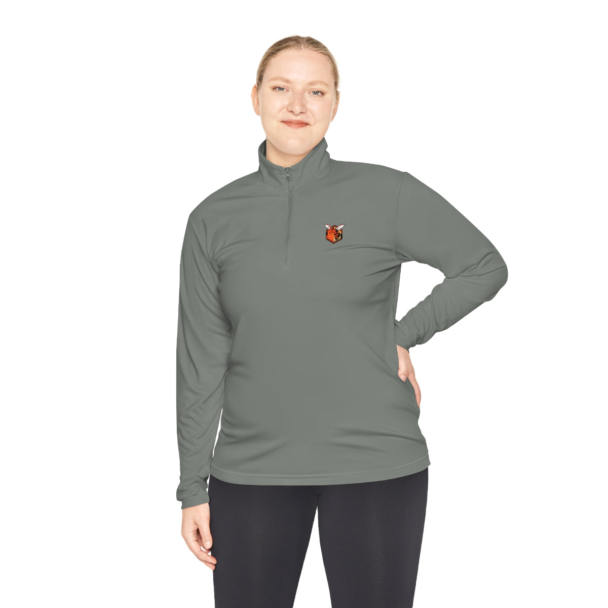 Small Hornet Logo Unisex Quarter-Zip Pullover