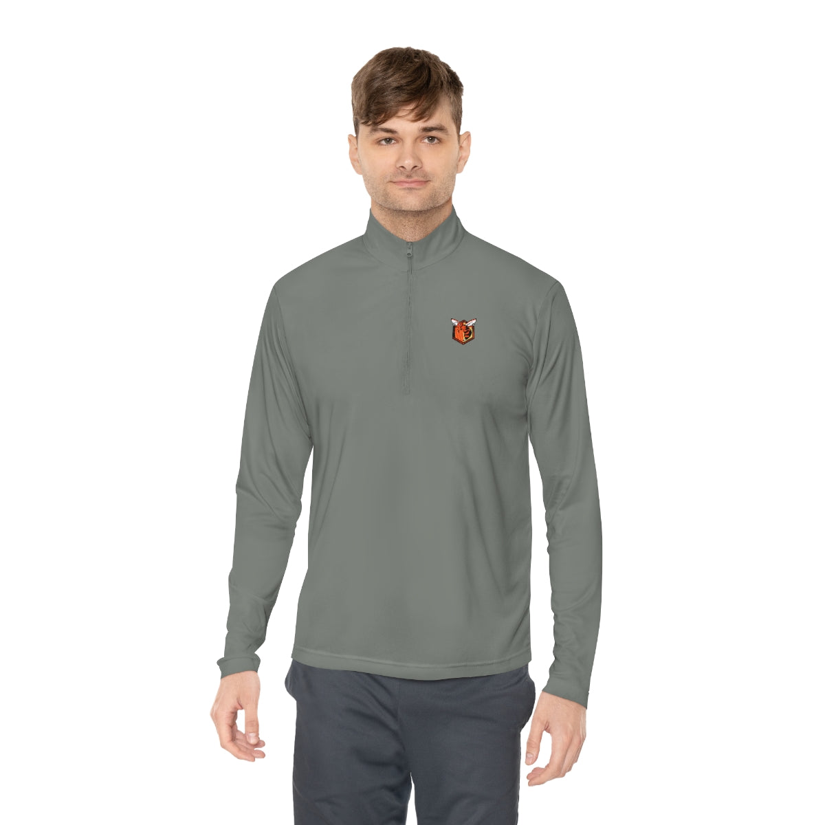 Small Hornet Logo Unisex Quarter-Zip Pullover