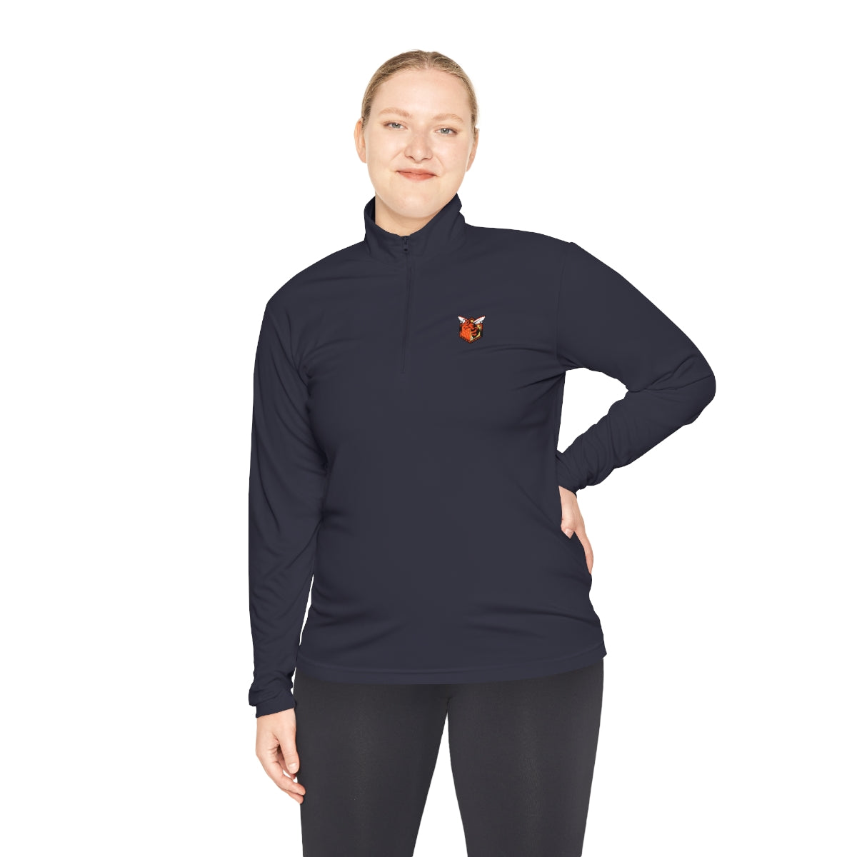 Small Hornet Logo Unisex Quarter-Zip Pullover