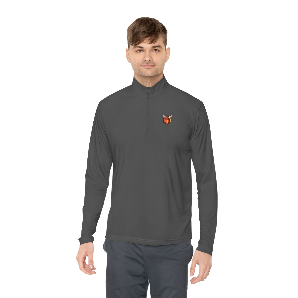 Small Hornet Logo Unisex Quarter-Zip Pullover