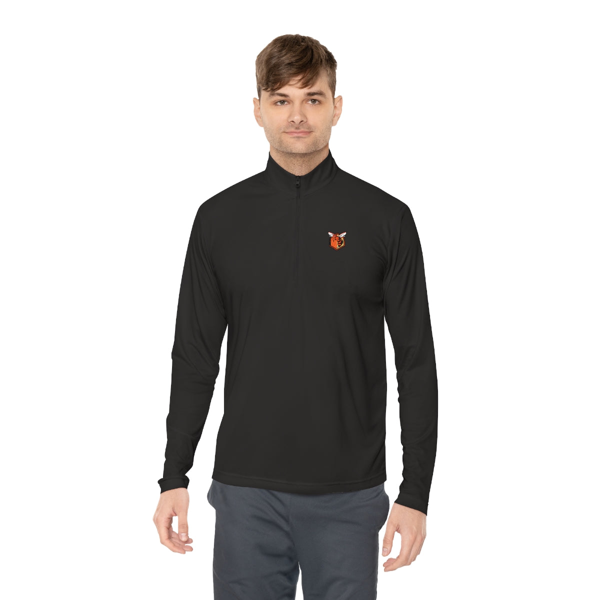 Small Hornet Logo Unisex Quarter-Zip Pullover