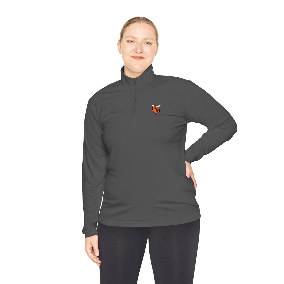 Small Hornet Logo Unisex Quarter-Zip Pullover