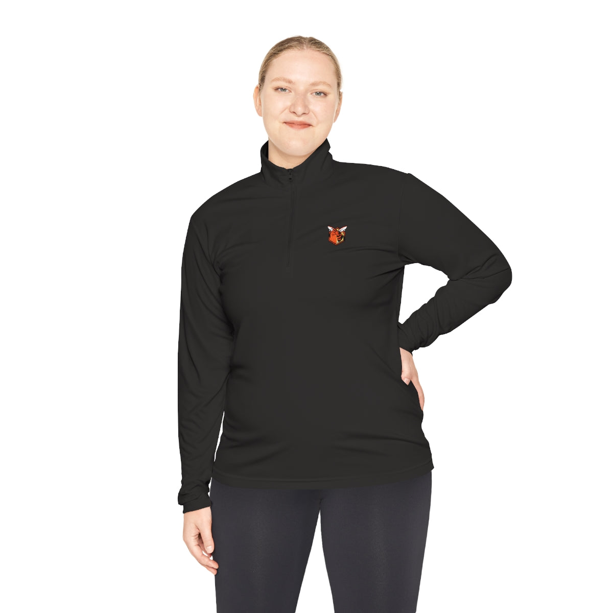 Small Hornet Logo Unisex Quarter-Zip Pullover