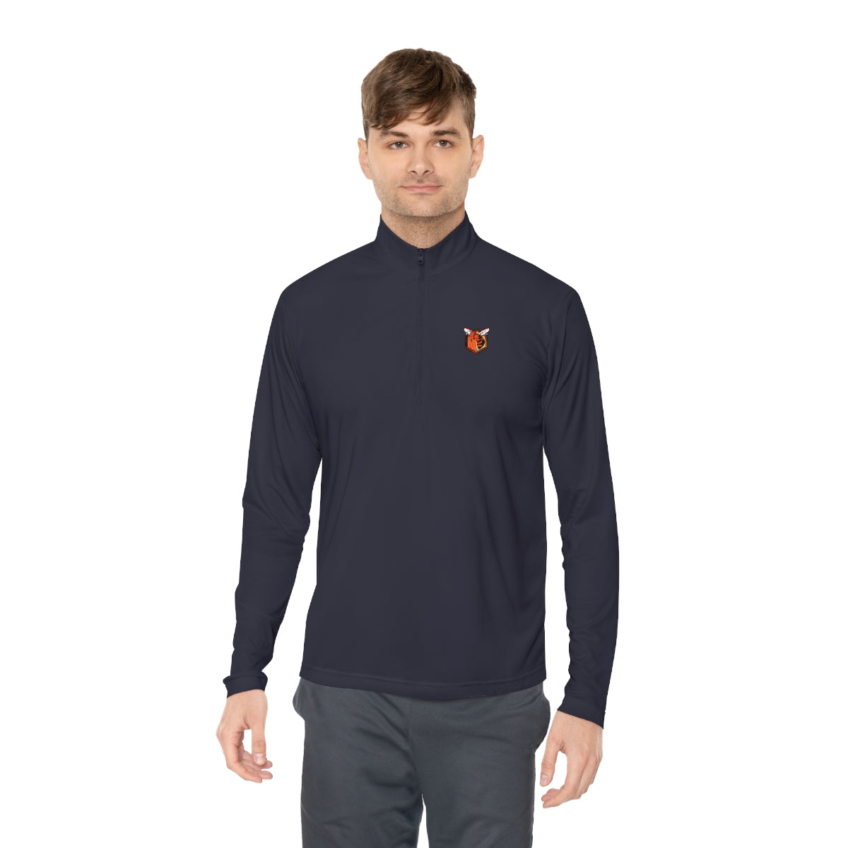 Small Hornet Logo Unisex Quarter-Zip Pullover